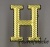 Lettre H: Parisienne (grande)